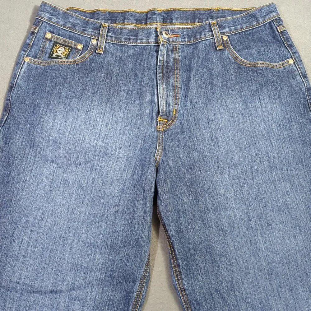 Cinch Jeans Men's 40x32 Blue Western Denim Black Label Loose Slightly Tapered